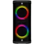 Tragbarer Lautsprecher SVEN PS-950, schwarz, Ausgangsleistung 2x80W (RMS), TWS, Bluetooth, IPx4, FM, USB, microSD, LED-Display, Lithium-Akku