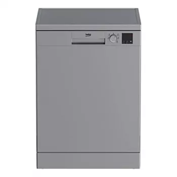 BEKO freistehender Geschirrspüler DVN05320S, Energieeffizienzklasse E, Breite 60 cm, Edelstahl