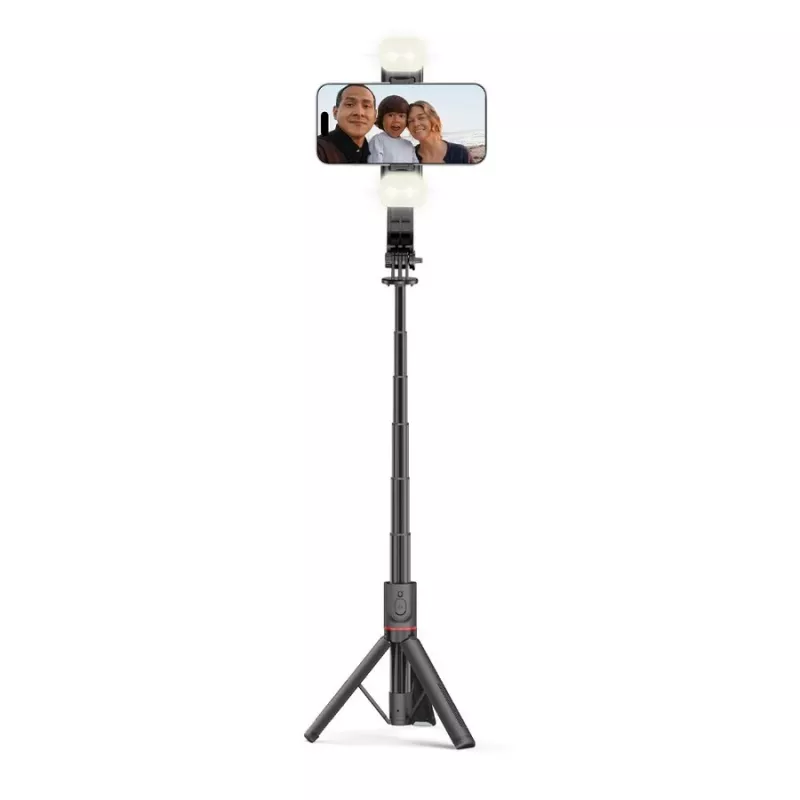 Tech-Protect L05S Selfie Stick Ständer LED-Lampe Bluetooth-Fernbedienung