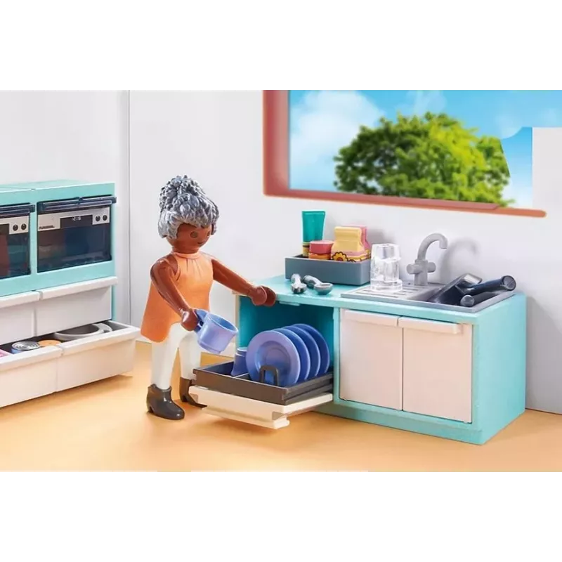 Küche Playmobil My Life Kitchen 71608 Mehrfarbig Kunststoff 4-10 Jahre