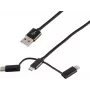 USB-Kabel ShiverPeaks BS14-50068 1m USB A Micro-USB B Schwarz