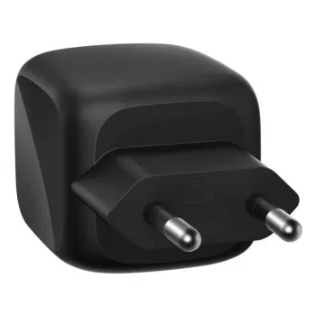 Indoor AC-Schnellladegerät Belkin WCH019kqBK — 2× USB‑C, Schwarz, OVP/OC/OT/SC-Schutz