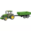 Traktormodell BRUDER John Deere 5115 M mit Kippanhänger