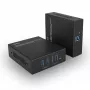Lindy 100m USB 3.2 Gen 1 Cat.6A HDBaseT Extender, Sender & Empfänger, Kabelgebunden, 100 m, Cat6a, Schwarz, Metall