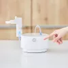 Tischvernebler Omron C28P mit 10 ml/min Kapazität, 2,65 µm Partikelgröße, weiß, Maße 265×195×143 mm