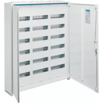 Hager FWB63S. Produktfarbe: Weiß. Breite: 800 mm, Höhe: 950 mm, Tiefe: 161 mm (FWB63S)