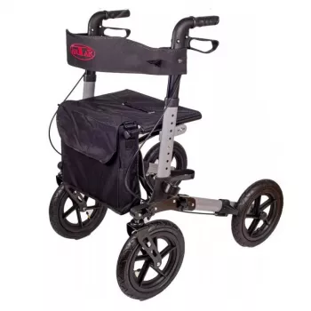 Walker (Rollator) ANTAR AT51036 — schwarz, Sitzhöhe 27,9 cm (11 Zoll), 9 kg, max. Belastung 136 kg, Breite 870 mm, Tiefe 630 mm