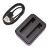 Puluz USB Dual-Ladegerät PU818 für Insta360 X3 — Dual-Slot USB-Ladung