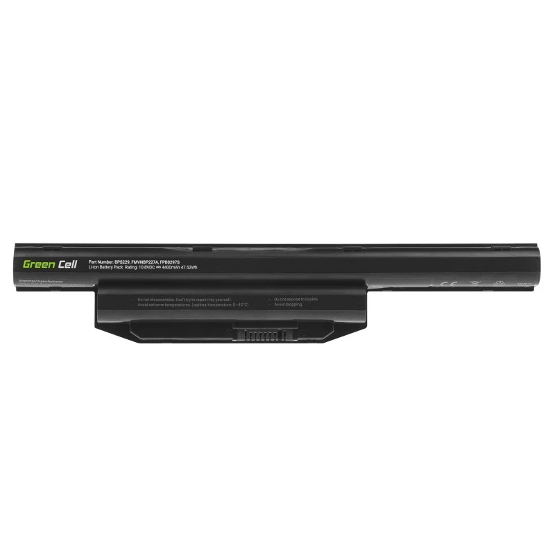 Battery Grün Cell FS31 für Fujitsu LifeBook — LiPo 4400 mAh, 11,1 V, schwarz, 1 Stück