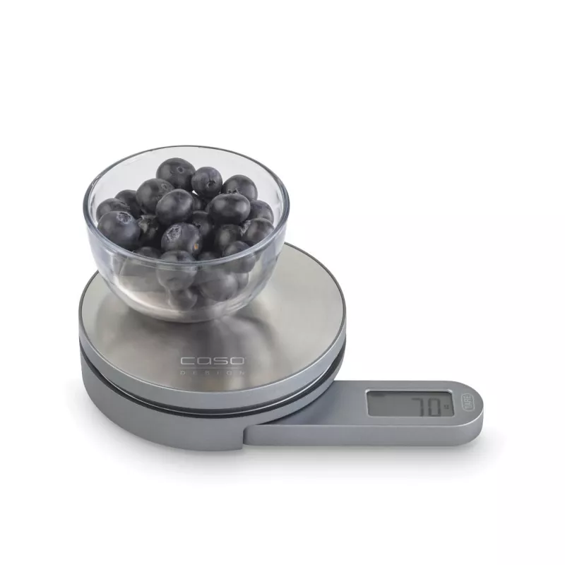 Caso | Waagen | Kitchen EcoMate | Maximalgewicht (Kapazität) 5 kg | Teilung 1 g | Anzeigetyp LCD | Edelstahl