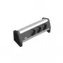 Power extension Bachmann DESK 1 3 AC outlets Schwarz Grau