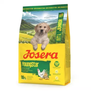Trockenfutter für Welpen JOSERA Junior YoungStar, 3 kg Beutel, Alleinfuttermittel für Welpen