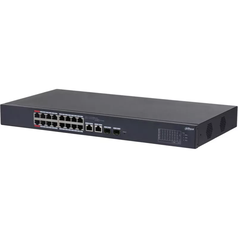 Dahua Technology DH-CS4218-16ET-240 Netzwerk-Switch Managed L2 Gigabit Ethernet (10/100/1000) Power over Ethernet (PoE) Schwarz