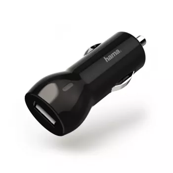 Hama 00183259 mobiles Ladegerät Mobiltelefon, Smartphone, Tablet Schwarz Zigarettenanzünder Schnellladung Auto