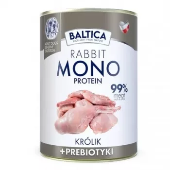 BALTICA Nutraceutic Monoprotein Kaninchen mit Präbiotika - Nassfutter für Hunde - 400 g