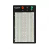 Breadboard DELOCK 18314 — lötfreie Prototypenplatine, Metall/Kunststoff, 109×165×1 mm, schwarz/weiß