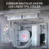 All-in-One-Flüssigkeitskühler Corsair Nautilus 240 RS LCD 12 cm Weiß