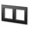eQ-3 Homematic IP Glasrahmen 2-fach, Schwarz (162149A1)