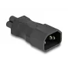 DeLOCK Netzadapter IEC 60320 C14 auf C5-Stecker 2,5 A gerade Schwarz