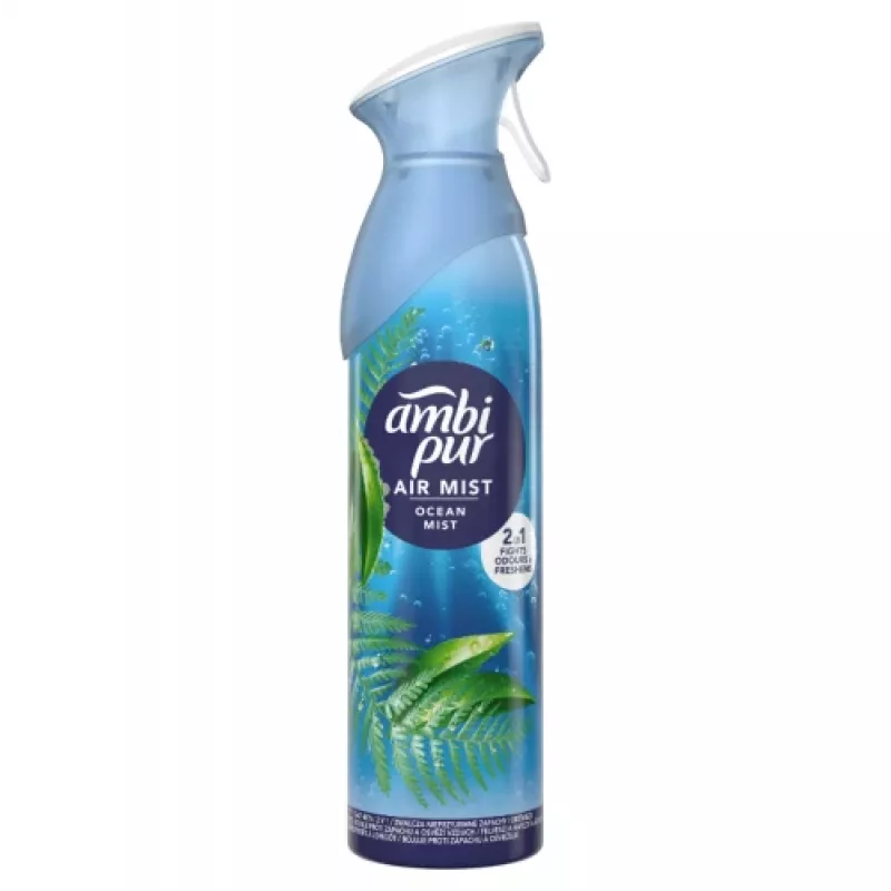 Lufterfrischer AMBIPUR Ocean Mist 185 ml – Aerosol-Flüssignachfüllduft