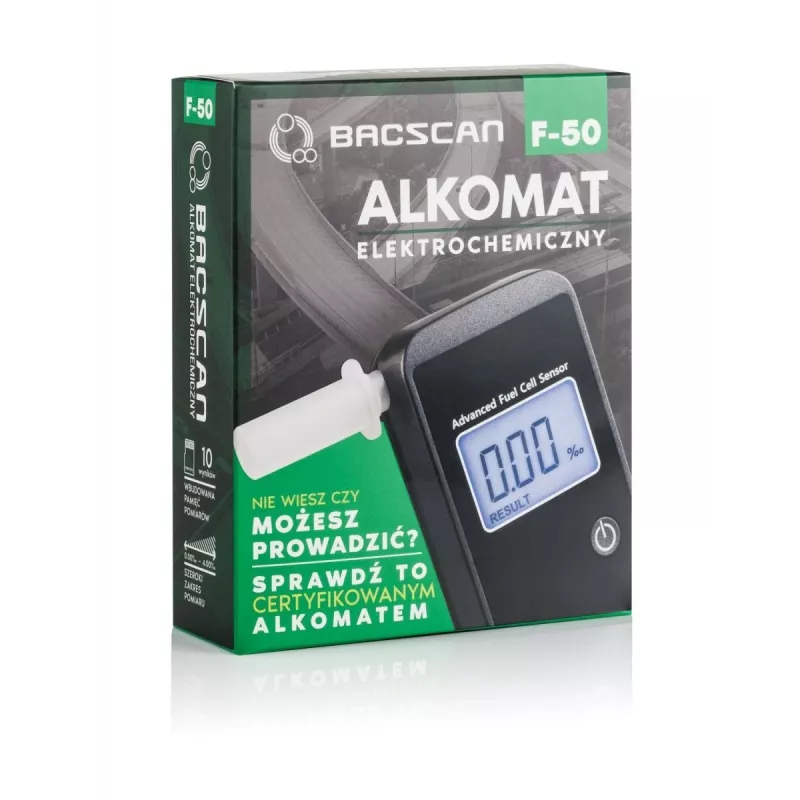 BACscan F-50 Alkoholtester 0 - 4% Schwarz