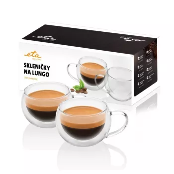 ETA | Lungo-Tassen | ETA518091010 | Für Kaffee | 2 Stück | Spülmaschinenfest | Glas