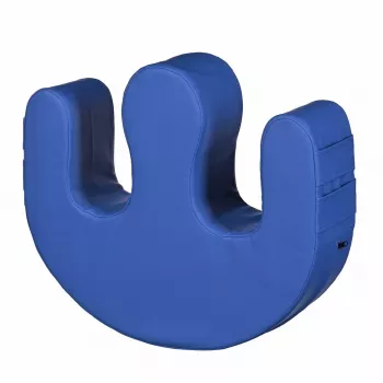 Repositionierungs-/Dreh-Rehabilitationskissen ActionMed PR100AM — blau, Beinstütze, Tasche und Handgriffe