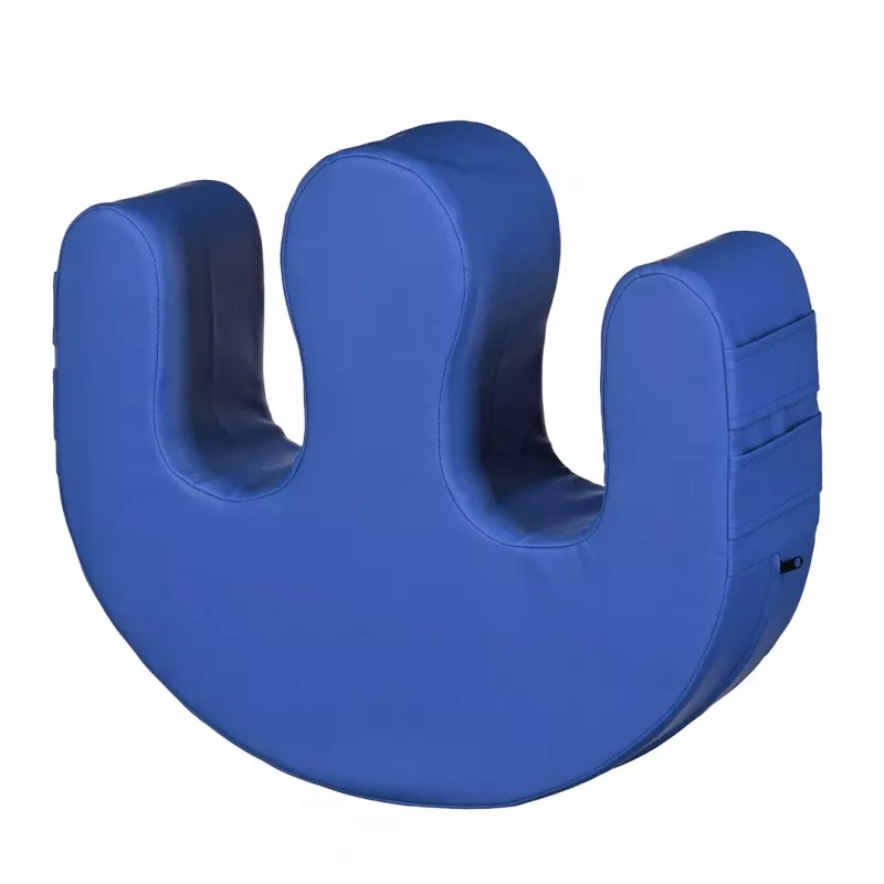Repositionierungs-/Dreh-Rehabilitationskissen ActionMed PR100AM — blau, Beinstütze, Tasche und Handgriffe