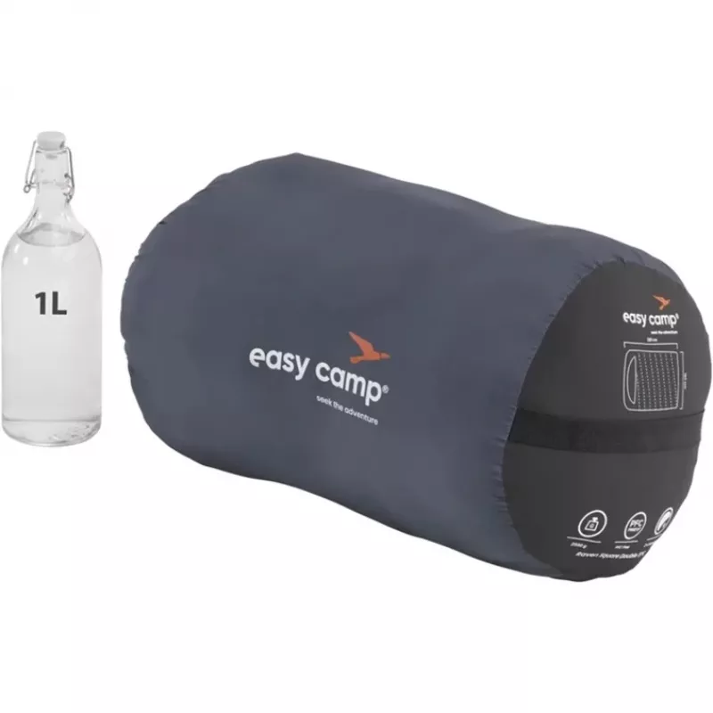 Schlafsack Easy Camp 240209 Erwachsene Mikrofaser Oxford Polyester Schwarz