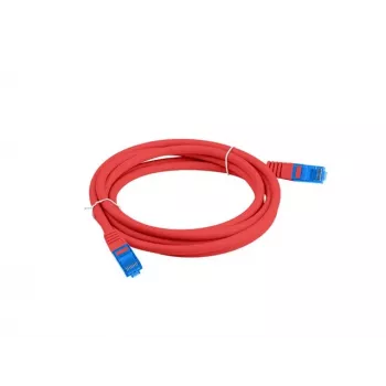 LANBERG PATCHCORD S/FTP CAT.6A 0.5M ROT LSZH
