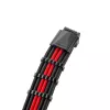 CableMod C-Series PRO RM Schwarz Label Netzteilkabel-Kit CM‑PCSR‑16P3KIT‑NKKR‑R — schwarz-rot ummantelte modulare PSU-Kabel