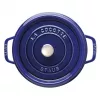 Staub 24 cm runder Gusseisen-Cocotte Dunkelblau