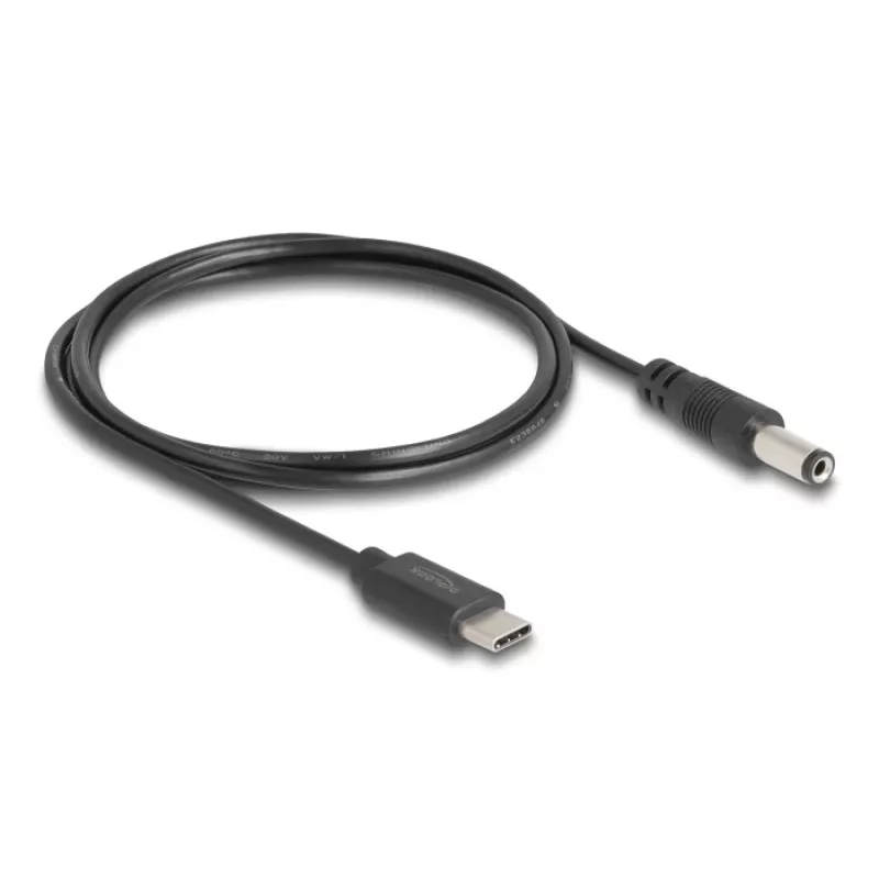 DeLOCK USB-Typ-C-Stromkabel 1 m 5,5 x 2,1 mm Stecker 5 V 1,5 A