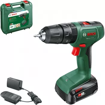 Akku-Schlagbohrschrauber EasyImpact 18V-38 (Grün/Schwarz, Lithium-Ionen-Akku 2,0Ah, Tragekoffer, POWER FOR ALL ALLIANCE)