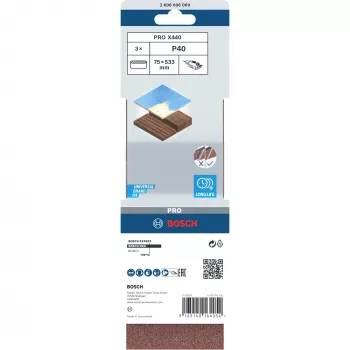 Bosch 2 608 606 069 Schleifzubehör 3 Stück Schleifband