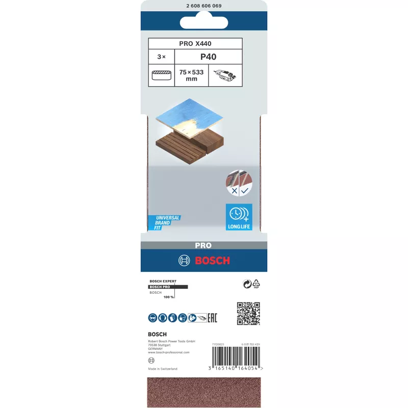 Bosch 2 608 606 069 Schleifzubehör 3 Stück Schleifband