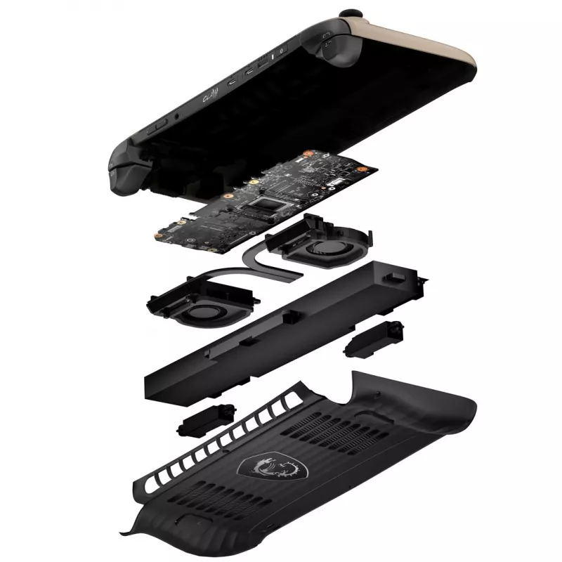 MSI Claw 8 AI+ A2VM-037PL tragbare Spielkonsole 20,3 cm (8) 1 TB Touchscreen Wi‑Fi Beige