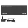 Manhattan 4K@60Hz 8-Port HDMI-Splitter mit Downscaling, verteilt ein HDMI-Eingangssignal auf acht HDMI-Ausgänge (1x8), 18G, EDID-Schalter für Downscaling, Schwarz