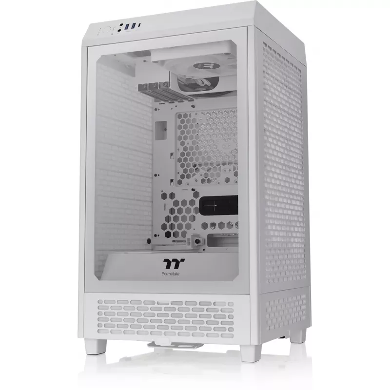 Thermaltake The Tower 200 Micro-Tower Mini-ITX-Gehäuse mit Sichtfenster weiß