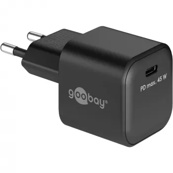 Goobay Ladegerät 65331 Indoor AC Schnellladegerät Schwarz USB Type-C