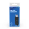 Kartenleser SAVIO AK-64 USB 3.2 Gen 1 Typ-A-Ausgang, MicroSD-Steckplatz, 5000 Mbit/s, schwarz