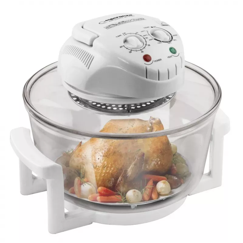 Halogenofen ESPERANZA EKO003 — 12 L, 1400 W, max. 250 °C, weiß