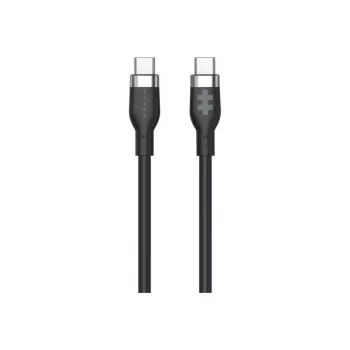 Hyper 1,5 m Silikon USB-C auf USB-C 60W Ladekabel - Schwarz