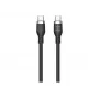 Hyper 1,5 m Silikon USB-C auf USB-C 60W Ladekabel - Schwarz