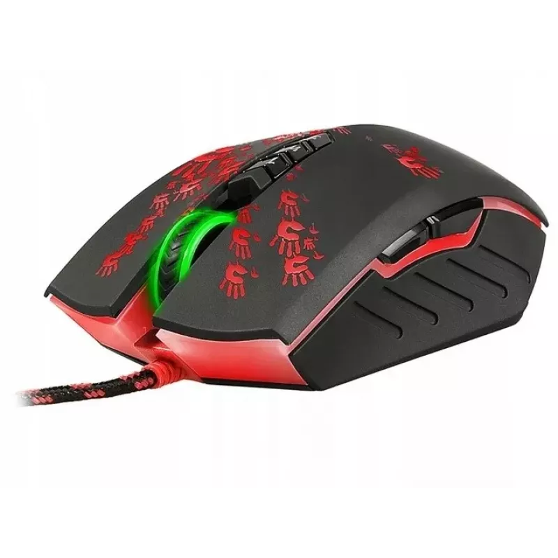 Gaming-Maus A4Tech BLOODY A60 — optisch, beidhändig, 6200 DPI, USB Type-A, 8 Tasten, schwarz