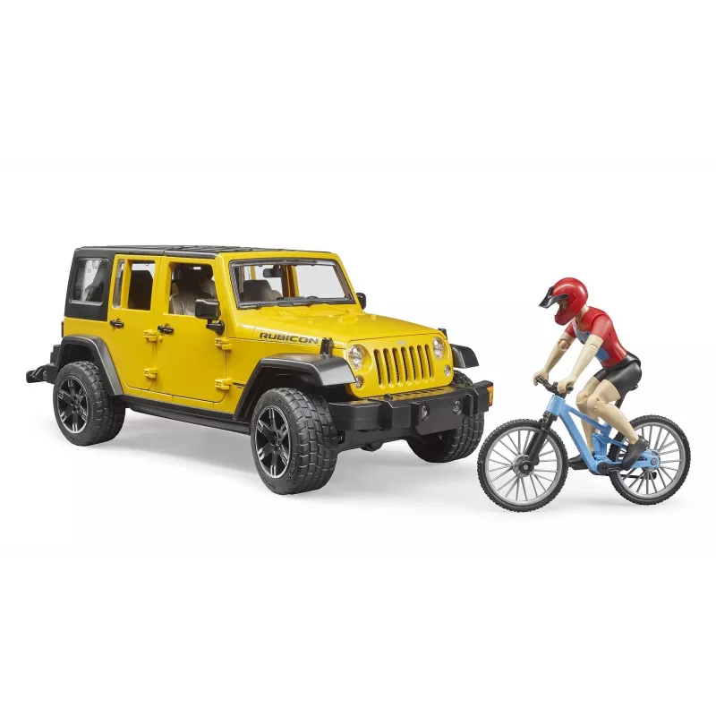 Jeep-Spielzeug BRUDER 02543 für Mountainbike- und Radfahrer-Thema, ABS, mehrfarbig, ab 4 Jahren