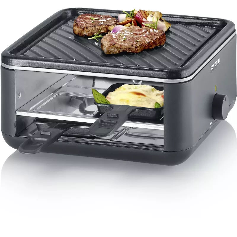 Severin RG 2360 Raclette-Grill 4 Personen 800 W Schwarz