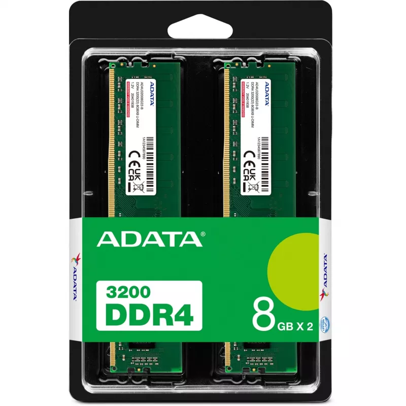 ADATA Premier AD4U32008G22-DTGN Speichermodul 16 GB 2 x 8 GB DDR4 288-Pin DIMM