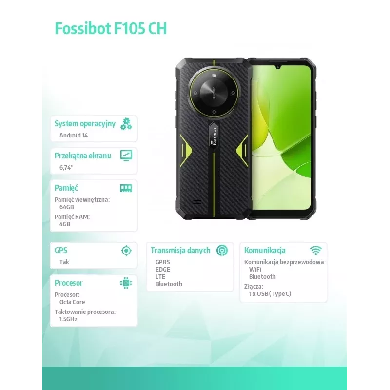 Smartphone FOSSiBOT F105 – Modell F105 grün CH