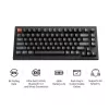Mechanische Tastatur Keychron V1 Ultra 8K — 75% Formfaktor, QWERTY, Bluetooth, RGB, Schwarz